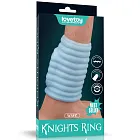 Lovetoy Knights Ring Vibrating Wave - Wibrująca nakładka na penisa, Niebieski, 10 cm