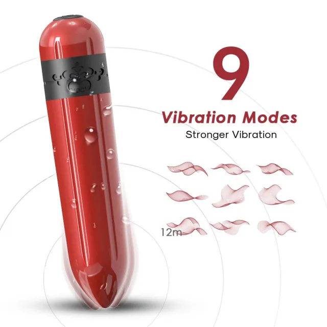 Вібратор Boss Series Rocket, 9.1 см (червоний)