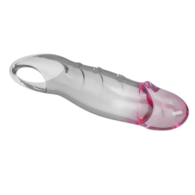Pretty Love Penis Sleeve Damell - Nakładka na penisa, Przezroczysty, 19.8 cm
