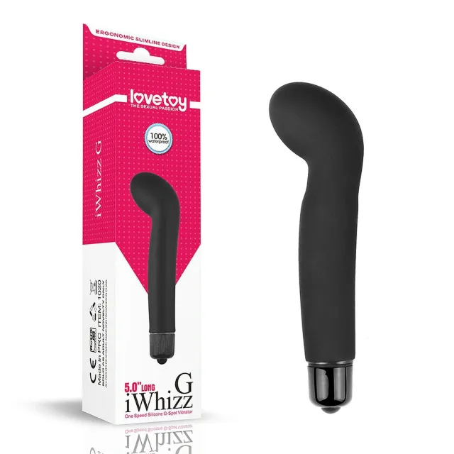 Стимулятор для точки G LoveToy iWhizz, 12,5 см (чорний)