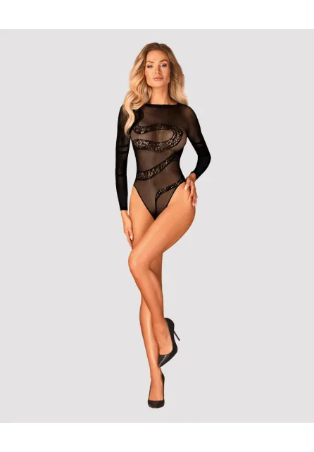 Боди Obsessive B137, S/M/L (черный)