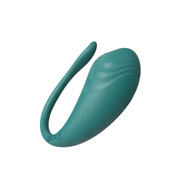 B - Series Cute Little Tadpole Egg - Wibrujące jajko, Zielony, 9.5 cm