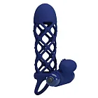 Насадка на пеніс Pretty Love Penis Sleeve, 13.5 см (синій)
