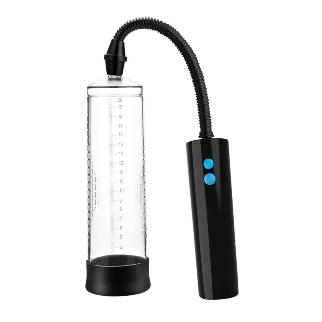 B - Series Power Powerpump USB Rechargeable Electric Vacuum Pump - Pompka do penisa B -, Przezroczysty, 22 cm