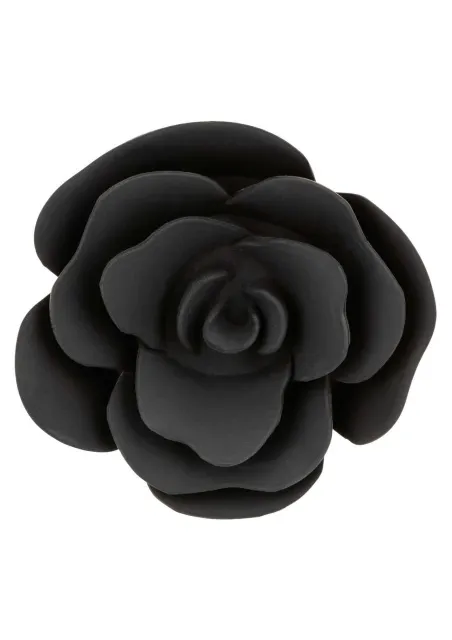 CalExotics Rose Anal Plug Large - Korek analny, Czarny, 10.2 cm