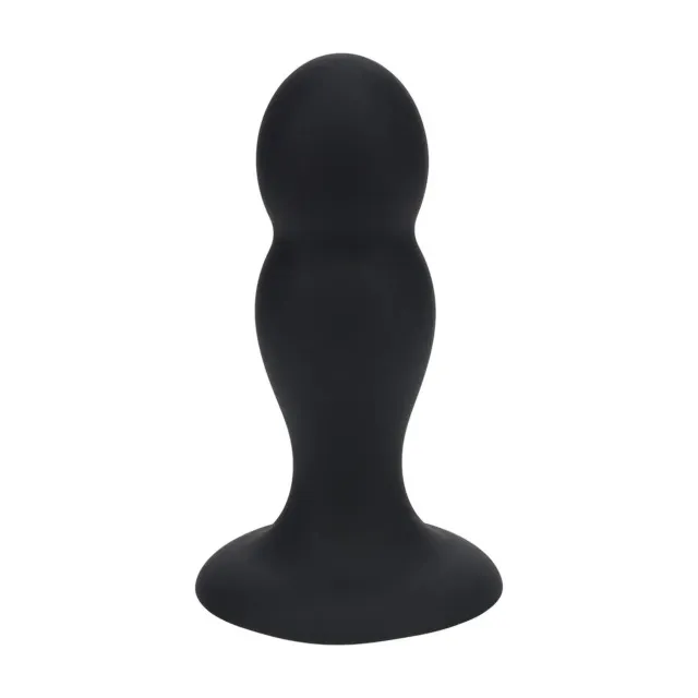 Анальная пробка Levelz Double Rattle Liquid, 10.8 см (черный)