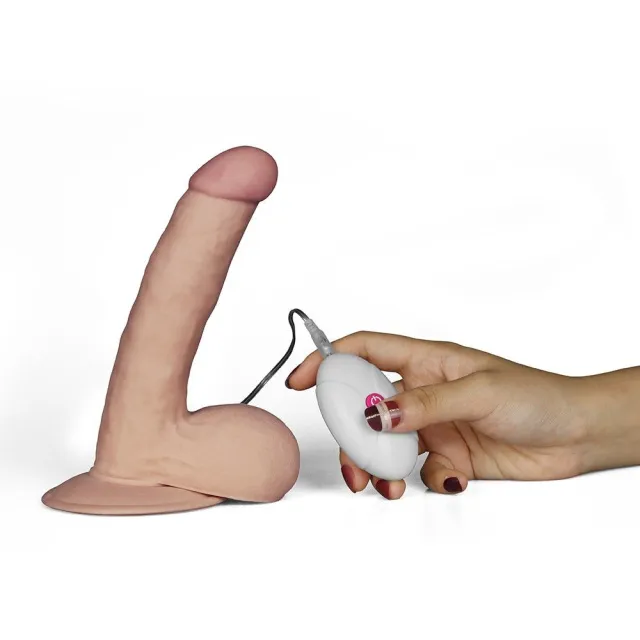 Вибратор Lovetoy The Ultra Soft Dude 7.5", 18 см (телесный)