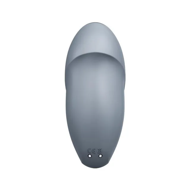 Вібратор для клітора Satisfyer Tap & Climax 1, 11 см (сірий)