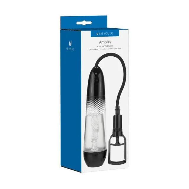 Me You Us Amplify Pump Masturbator -, Przezroczysty, 36 cm