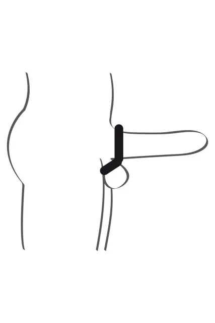 Эрекционное кольцо Double Cockring Mike, 6.5 см (черный)