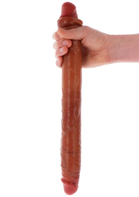 Фалоімітатор Get Real Foreskin D-Dong, 46 см (коричневий)