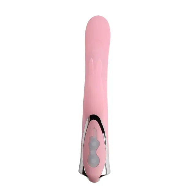 Вибратор-кролик Aphrovibe Rotating Missile Bunny, 24 см (светло-розовый)