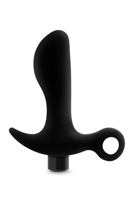 Стимулятор простаты Anal Adventures Platinum Vibrating 1, 10.7 см (черный)