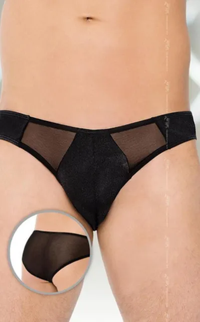 Трусы мужские Softline Thong 4466, M/L (черный)