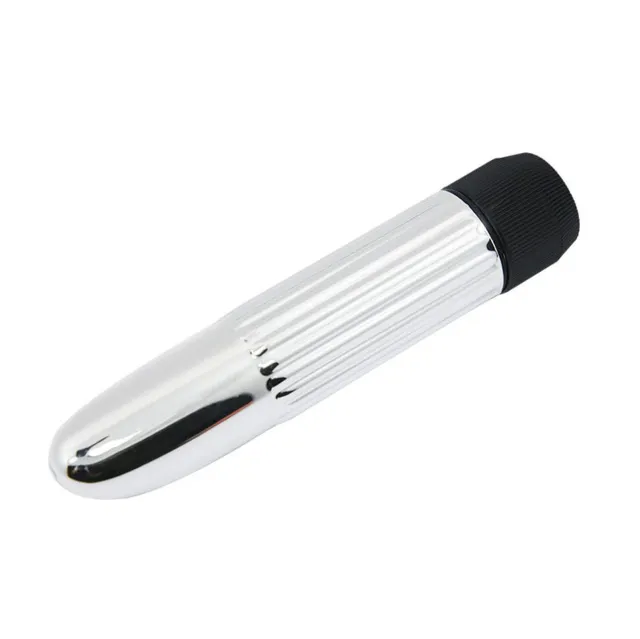 BAILE Mini Vibrator - Wibrator, Srebro, 14 cm