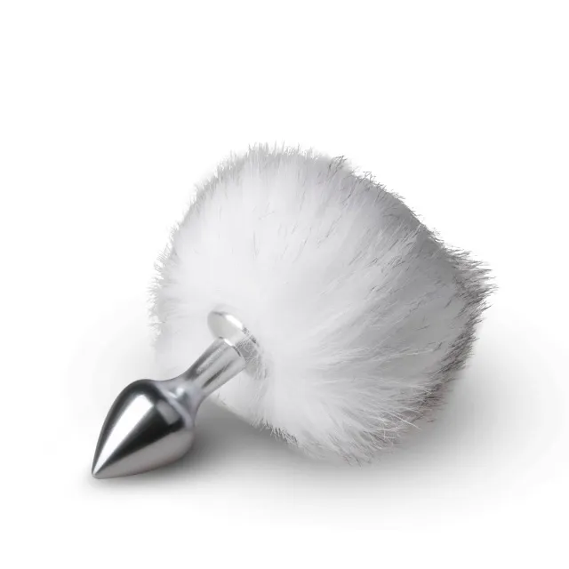 Easytoys Bunny Tail Plug No. 1 - Korek analny, Biały, 15 cm