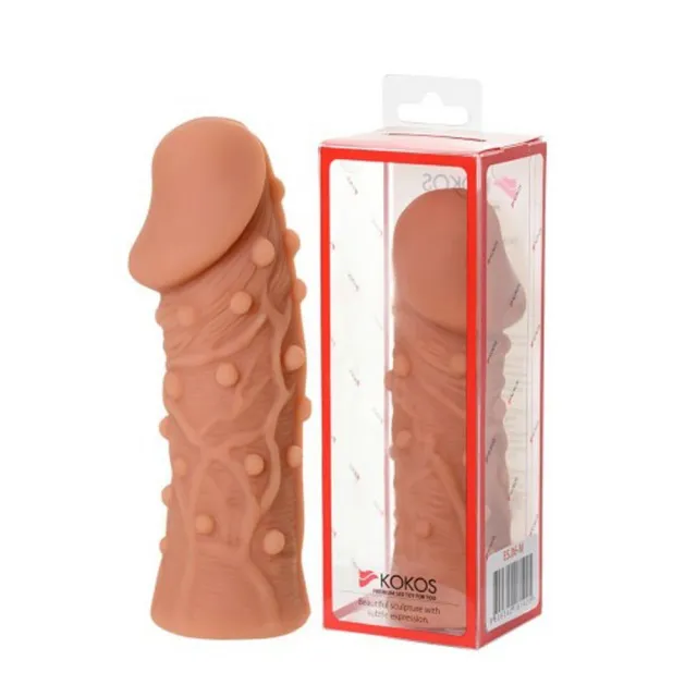 Насадка на пенис Kokos Extreme Sleeve ES.06-S, 12,5 см (телесный)