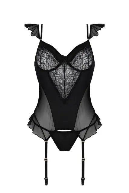 Корсет и стринги Casmir Kitasana, S/M (черный)