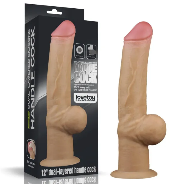 Фаллоимитатор Lovetoy Handle Cock 12'', 30 см (телесный)