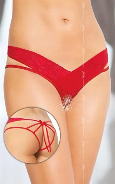 Еротичні трусики Softline Thongs 2438, S/M (червоний)