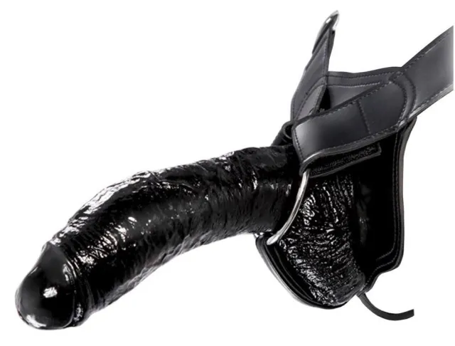 Полый страпон Fetish Fantasy Extreme Hollow Strap-On, 26 см (черный)