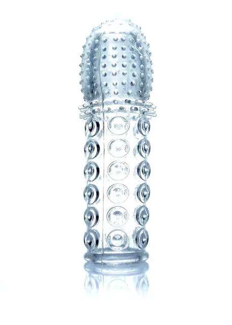 B - Series EasyLove Stymulator Penis Sleeve - Nakładka na penisa, Niebieski, 13:5 cm, XXXL
