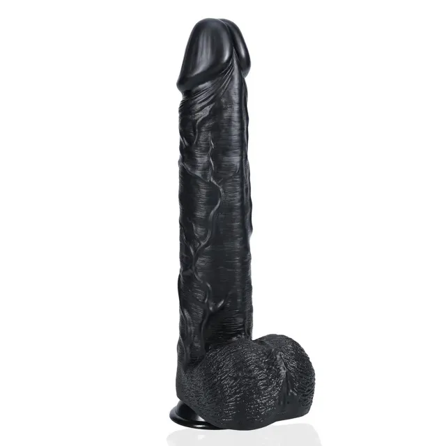 Фалоімітатор RealRock Extra Large, 38 см (чорний)