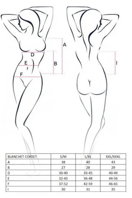 Корсет Casmir Blanchet, XXL/XXXL (черный)