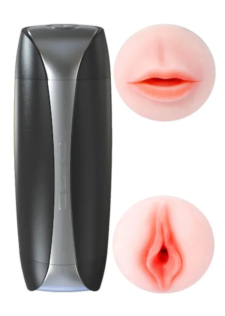 B - Series Lyla Susan Double Delight 2.0 - Masturbator B -, W kolorze cielistym, 22.4 cm