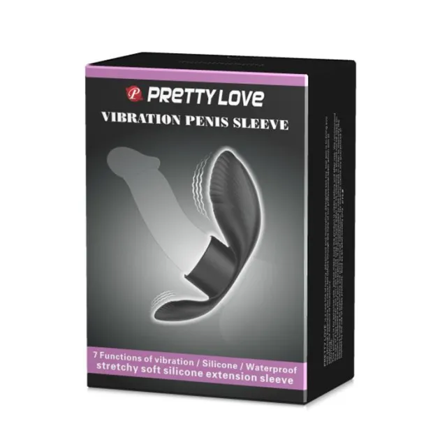 Pretty Love Master Ring - Pierścień wibracyjny, Czarny, 11 cm