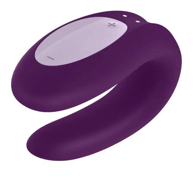 Вібратор для пари Satisfyer Double Joy Partner, 9,1 см (фіолетовий)