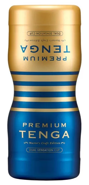 Двосторонній мастурбатор Tenga Premium Dual Sensation Cup (білий)