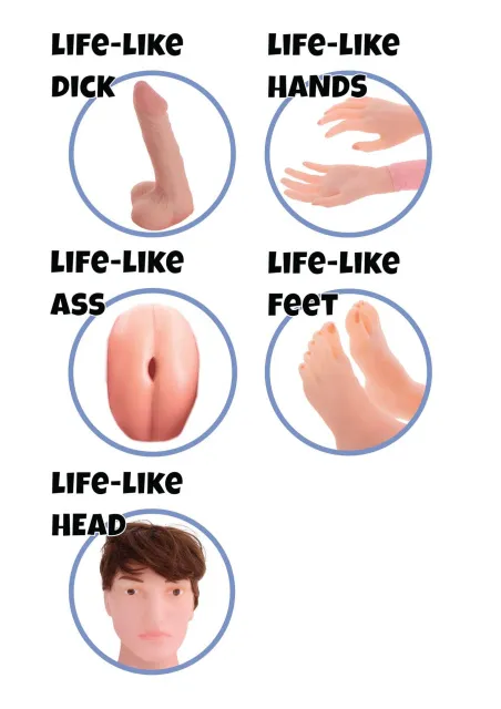 Секс кукла Hidden Desire Big Boner Billie Inflatable Doll (телесный)