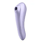 Вібратор з вакуумним стимулятором клітора  Satisfyer Dual Pleasure (бузковий)
