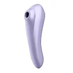 Вібратор з вакуумним стимулятором клітора  Satisfyer Dual Pleasure (бузковий)