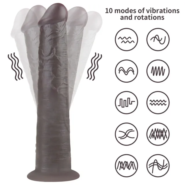 Вибратор Lovetoy Dual-Layered Silicone Nature Cock 10'', 25.3 см (черный)