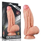 Реалістичний фалоімітатор LoveToy Dual Layered, 24,5 см (тілесний)