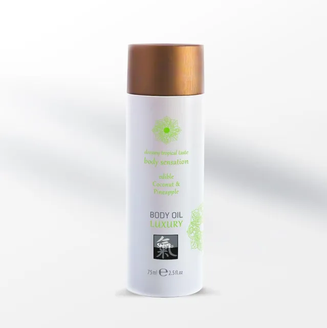Съедобное массажное масло Hot Luxury Coconut & Pineapple, 75 мл
