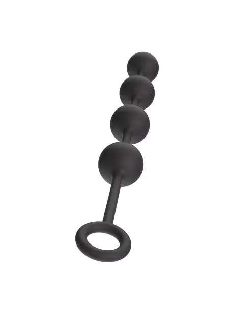 Hidden Desire Heavy Anal Balls - Łańcuszek analny, Czarny, 39 cm