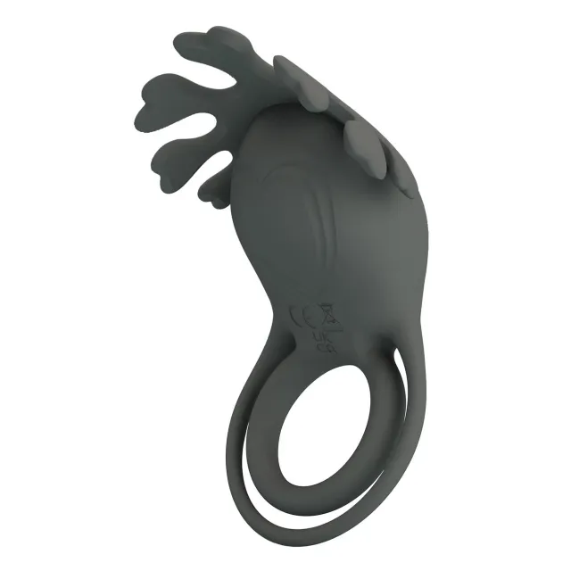 Эрекционное кольцо Pretty Love Vibrant Penis Ring Ruben, 8.5 см (серый)