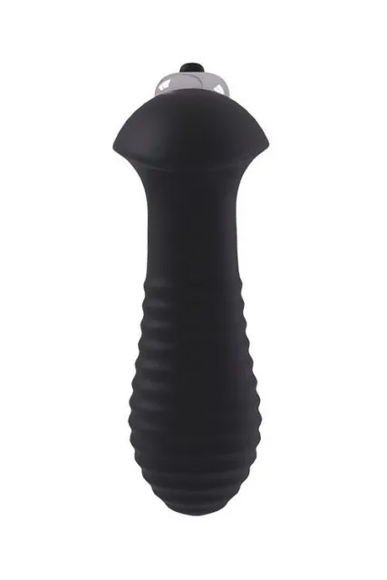 Анальна пробка з вібрацією Dream Toys Spiral Plug, 9 см (чорний)