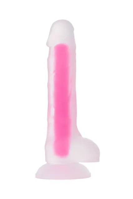 Toyfa Peter Glow - Dildo, Różowy, 22 cm
