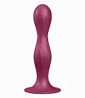 Satisfyer Double Ball-R - Dildo, Bordоwy, 17.7 cm