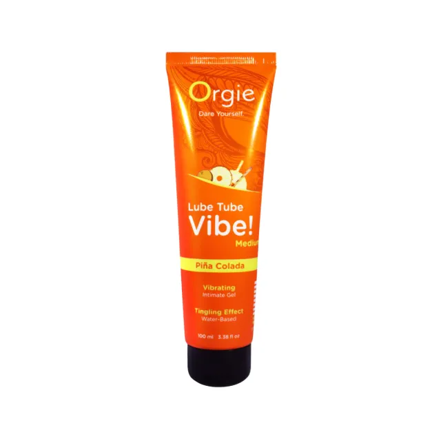 Лубрикант с эффектом вибрации Orgie Lube Tube Vibe! Medium Pina Colada, 100 мл