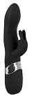 Sweet Smile Rechargeable Blacky - Wibrator królik, Czarny, 21 cm