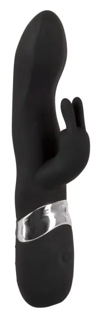 Вібратор-кролик Sweet Smile Rechargeable Blacky, 21 см (чорний)