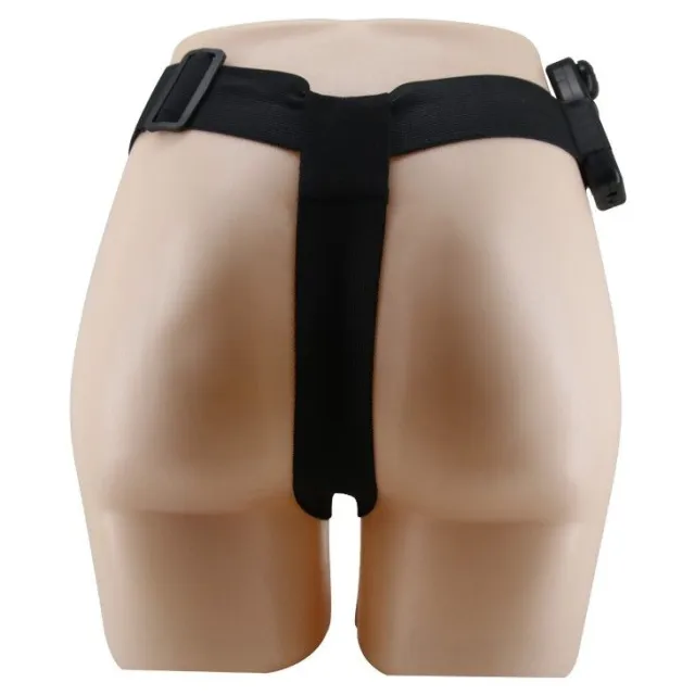 Страпон с вибрацией Baile Ultra Passionate Harness, 16 см (коричневый)