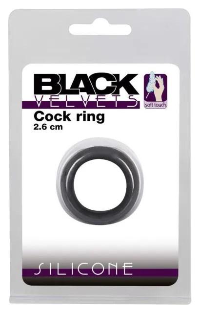 Эрекционное кольцо Velvets Cock Ring 2,6 см (черный)