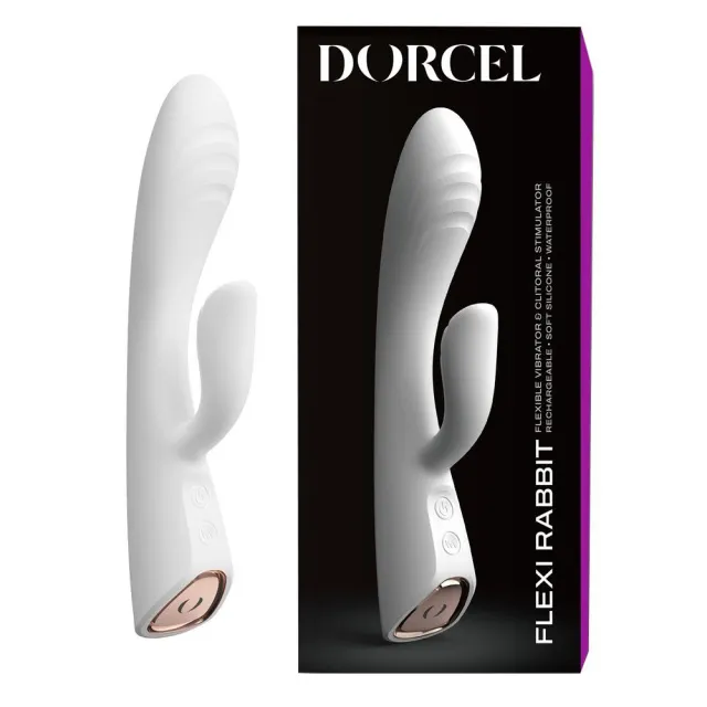Вибратор-кролик Dorcel Flexi Rabbit, 21,2 см (белый)