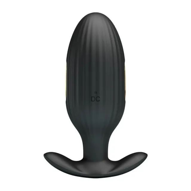 Анальна пробка Pretty Love Jefferson Electric Shock Stimulator, 9.2 см (чорний)